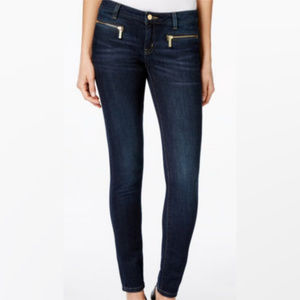 ⬇️ $58 Michael Kors Dark Zip Pocket Skinny Jeans